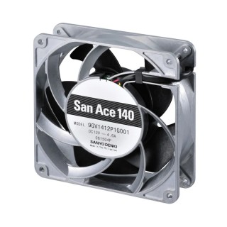 Sanyo Denki 9GV Series Axial Fan, 48V DC, 2.66 m³/min Air Flow, 55.2W Power Consumption, 1.15A Max Current 9GV1448P1G001