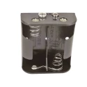 RS PRO C Size 2-Cell Snap-in Battery Holder with Spring Termination 62.6mm x 55.8mm x 23.5mm 185-4613