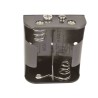RS PRO C Size 2-Cell Snap-in Battery Holder with Spring Termination 62.6mm x 55.8mm x 23.5mm 185-4613