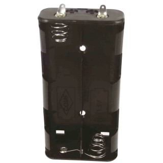 RS PRO C Battery Holder Snap-in Mount Polypropylene Body Solder Tag Termination 4 Cells 54.5mm x 109mm x 24mm 185-4619