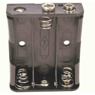 RS PRO AA Battery Holder Snap-in Polypropylene Body Spring Termination 3 Cells 58x48.3x17mm 185-4646