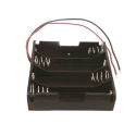 RS PRO AA Battery Holder Coil Spring Lead Wire Mount 4 Cells Polypropylene 63.1x58x16mm 185-4643