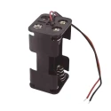 RS PRO Battery Holder for 4 AA Cells Lead Wire Mount Polypropylene Body Coil Spring Termination 58x32x28mm 185-4651