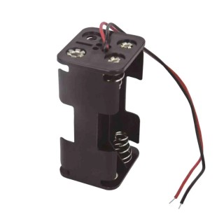 RS PRO Battery Holder for 4 AA Cells Lead Wire Mount Polypropylene Body Coil Spring Termination 58x32x28mm 185-4651