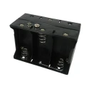 RS PRO D Battery Holder 6 Cells Snap-in Polypropylene Body with Spring Termination 106mm x 70mm x 55.6mm 185-4687