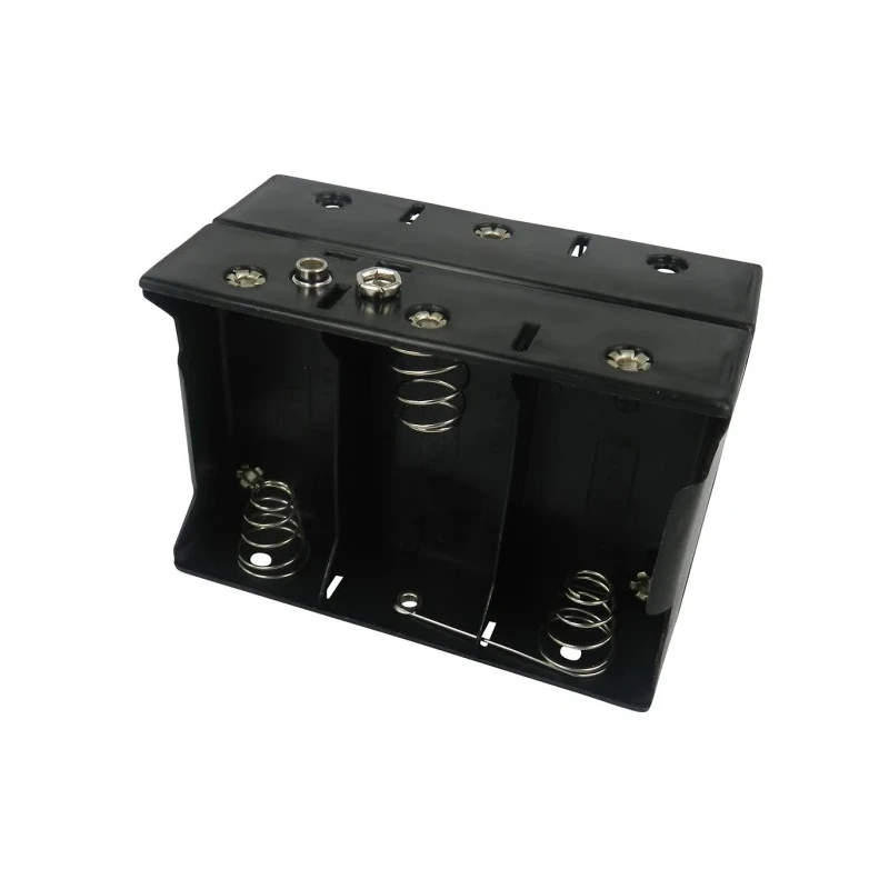 RS PRO D Battery Holder 6 Cells Snap-in Polypropylene Body with Spring Termination 106mm x 70mm x 55.6mm 185-4687