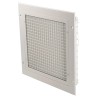 RS PRO White Aluminium Vent Grille, Eggcrate Slat, 300 mm x 300 mm, Flange Width 32 mm 185-4713