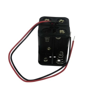 RS PRO N Size 4-Cell Battery Holder Lead Wire Polypropylene Body Coil Spring Termination 185-4756