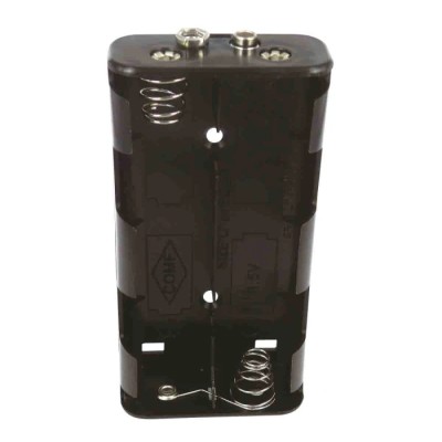 RS PRO C Battery Holder Spring Polypropylene Snap-in Mount 4 Cells 109mm x 54.5mm x 24mm 185-4620