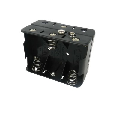 RS PRO C Size 6-Cell Snap-in Polypropylene Battery Holder with Spring Termination 185-4614