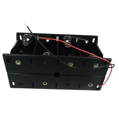 RS PRO D Size 8-Cell Battery Holder Polypropylene Body with Coil Spring Termination 185-4681