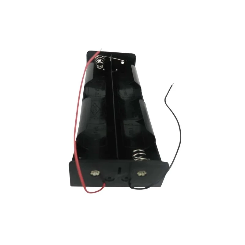 RS PRO Battery Holder Lead Wire Polypropylene Body Coil Spring Termination for 6 D Cells 195mm Length 73.5mm Width 185-4685