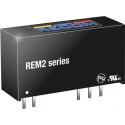 Recom 2W SIP-8 Through Hole DC/DC Converter, 5V DC Output, 200mA Output Current, 4.5V-5.5V DC Input, 5.2kV Isolation REM2