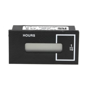 Curtis 700 Series 6 Digit LCD Panel Mount Hour Meter 60V AC Electrical Reset 185-6006