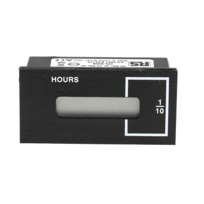 Curtis 700 Series 6 Digit LCD Panel Mount Hour Meter 60V AC Electrical Reset 185-6006