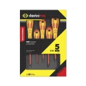 CK Insulated Pozidriv Screwdriver Set, 5-Piece, IEC 60900, Chrome Vanadium Steel, Germany T49183D