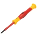 CK Slotted Precision Screwdriver Set, 7-Piece, VDE Compliant, Slotted Tips 1.5-3 mm, PH00/PH0 Phillips, Taiwan T4897