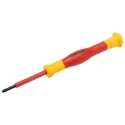 CK Slotted Precision Screwdriver Set, 7-Piece, VDE Compliant, Slotted Tips 1.5-3 mm, PH00/PH0 Phillips, Taiwan T4897