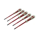 CK Insulated Pozidriv Screwdriver Set, 5-Piece, Slim Shaft, VDE Approved, German Made T49283PD