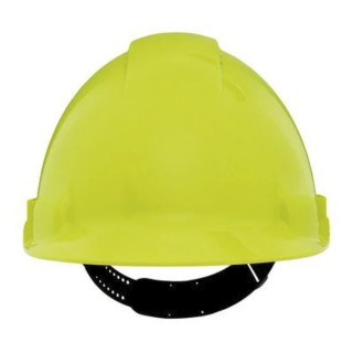 3M Yellow Safety Helmet Ventilated Adjustable Ratchet Suspension ABS Material G30CGB