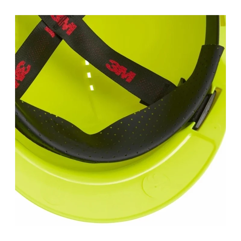 3M Yellow Safety Helmet Ventilated Adjustable Ratchet Suspension ABS Material G30CGB