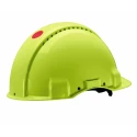 3M Yellow Safety Helmet Ventilated Adjustable Ratchet Suspension ABS Material G30CGB