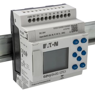 Eaton EasyE4 Series Starter Kit 24V DC, 8 Digital Inputs, 4 Transistor Outputs, DIN Rail Mount EasyE4