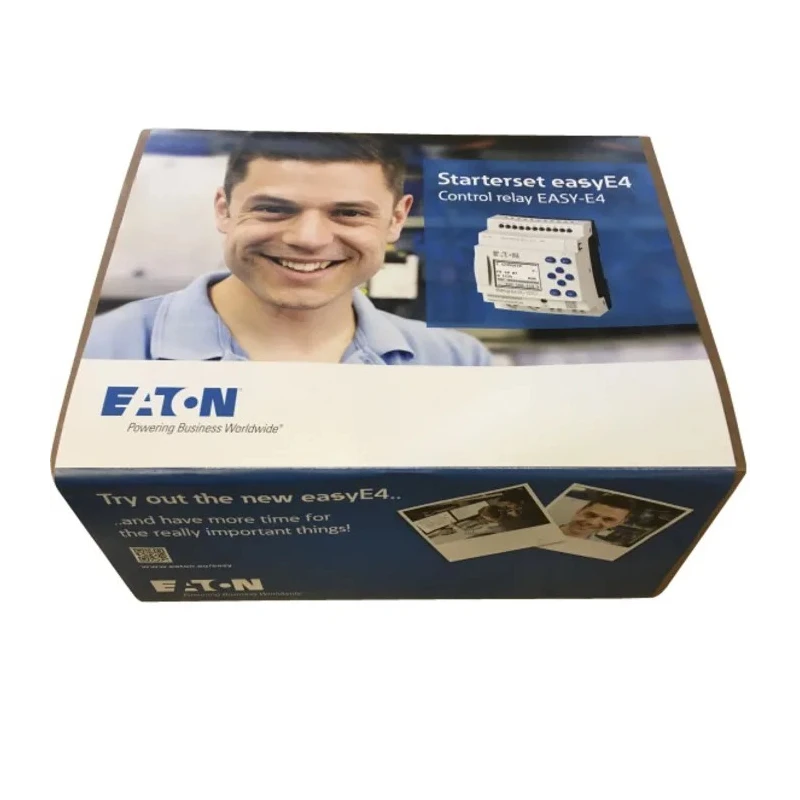 Eaton EasyE4 Series Starter Kit 24V DC, 8 Digital Inputs, 4 Transistor Outputs, DIN Rail Mount EasyE4