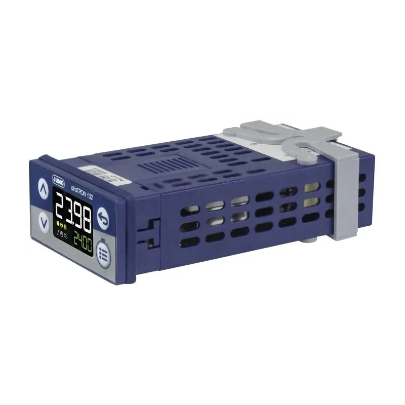 Jumo diraTRON Panel Mount PID Temperature Controller 2 Input 2 Output 1 Relay 240V AC 48mm Length 702110/8-0000-23/000