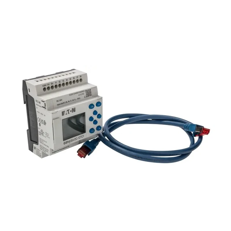 Eaton EasyE4 Series Starter Kit 24V DC, 8 Digital Inputs, 4 Transistor Outputs, DIN Rail Mount EasyE4