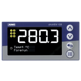 Jumo diraVIEW DIN Rail Panel Digital Indicator 1 Input 240V 701513/8-0000-23/000