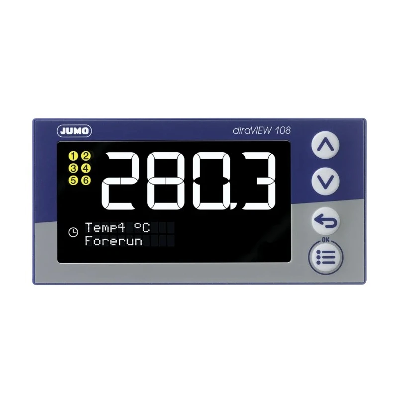Jumo diraVIEW DIN Rail Panel Digital Indicator 1 Input 240V 701513/8-0000-23/000