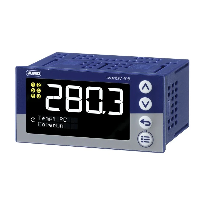 Jumo diraVIEW DIN Rail Panel Digital Indicator 1 Input 240V 701513/8-0000-23/000