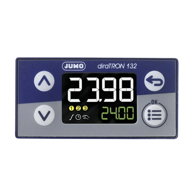 Jumo diraTRON Panel Mount PID Temperature Controller 2 Input 2 Output 1 Relay 240V ac/dc 702110/8-0000-25/000