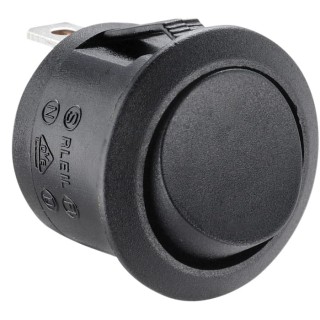 RS PRO SPST On-Off Single Pole Single Throw Rocker Switch Panel 250V AC, 10A 185-8225