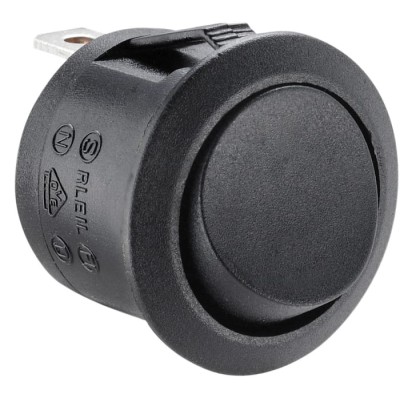 RS PRO SPST On-Off Single Pole Single Throw Rocker Switch Panel 250V AC, 10A 185-8225