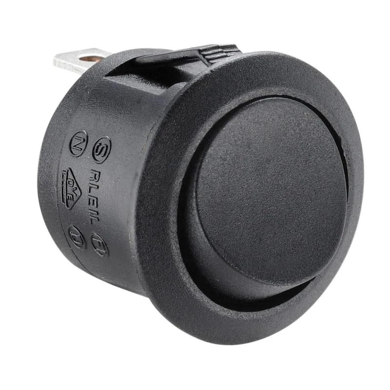 RS PRO SPST On-Off Single Pole Single Throw Rocker Switch Panel 250V AC, 10A 185-8225