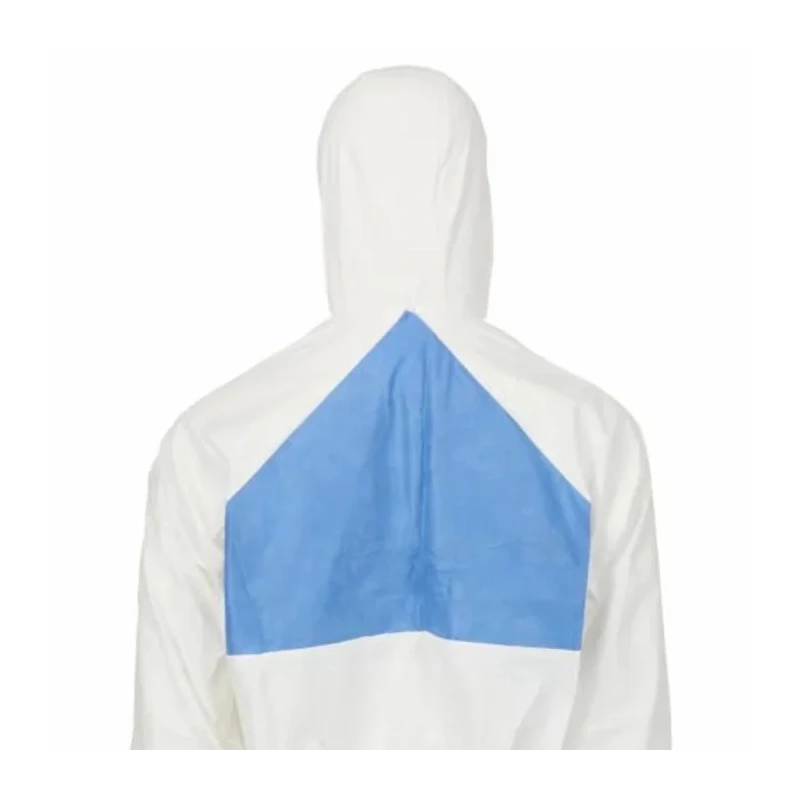 3M White Disposable Coverall SMS Laminate, Chest 108 to 115 cm, Length 1.87m, Hooded, Unisex 4540WXL
