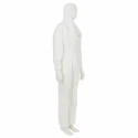 3M White Disposable Coverall SMS Laminate, Chest 108 to 115 cm, Length 1.87m, Hooded, Unisex 4540WXL