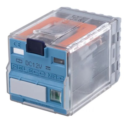 Releco Power Relay, 12V DC Coil, 10A Switching Current, DPDT, Plug-In Terminal, Silver Alloy Contacts C2-A20X / DC 12V