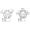 Releco Power Relay, 12V DC Coil, 10A Switching Current, DPDT, Plug-In Terminal, Silver Alloy Contacts C2-A20X / DC 12V