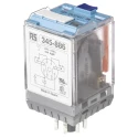 Releco Power Relay 24V DC Coil 10A Switching Current DPDT Plug-In Terminal MRC Series C2-A20X / DC 24V