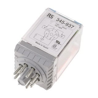 Releco Power Relay with 115V AC Coil, 10A Switching Current, DPDT Contact Configuration C2-A20X / AC 115V