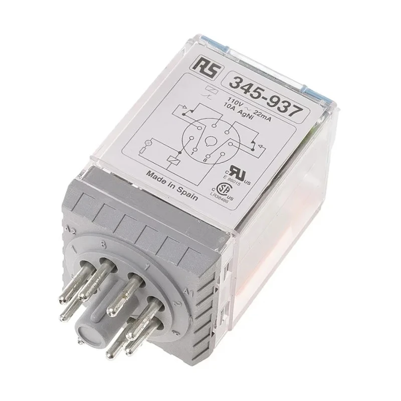 Releco Power Relay with 115V AC Coil, 10A Switching Current, DPDT Contact Configuration C2-A20X / AC 115V