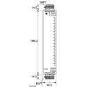 Parker S Series Liquid Flow Meter 0.07L/min to 0.55L/min, ±2% Accuracy, 10 Bar Pressure, 60°C Operating Temperature S.800003