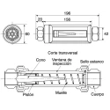 Parker UCC Easiflow Series Flow Meter 4L/min to 50L/min, Female, 1 in BSP Parallel EF.7731112291