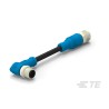 TE Connectivity Male/Female 5 way Right Angle to 5 way Straight Sensor Actuator Cable 500 mm T4162223005-001