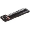 Groz Hand Socket Set On Rails 1/4 Inch Hex Socket Set - 13 piece KIT/SKT/H/1-4/13L/UG
