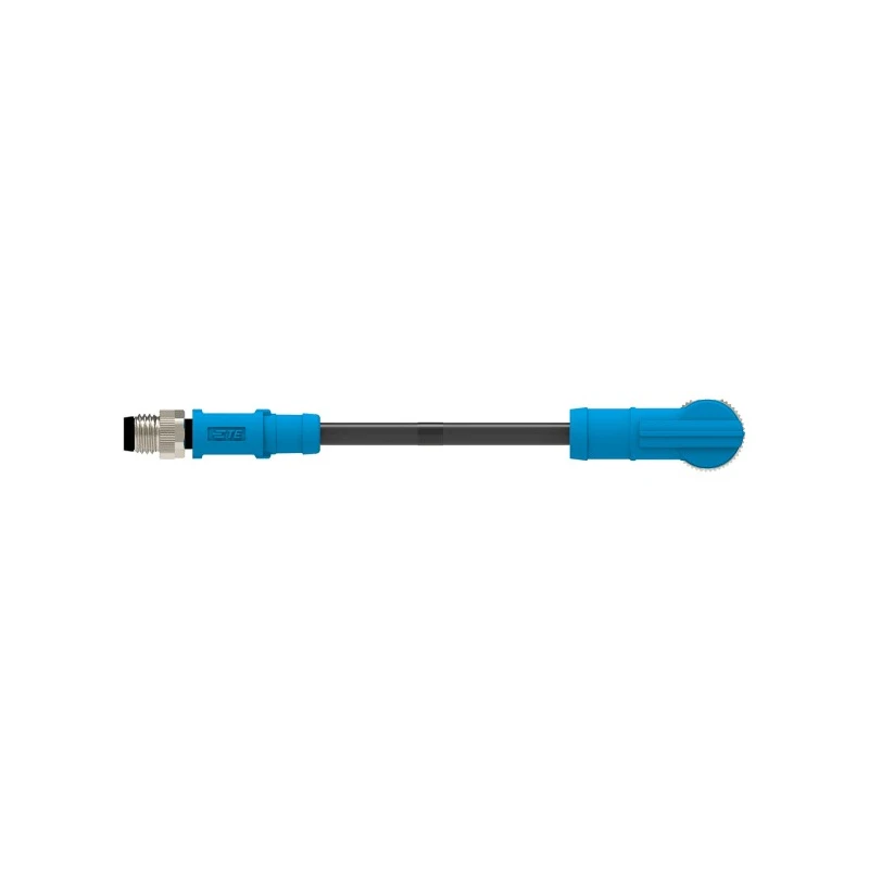 TE Connectivity Male 3 Way Right Angle to Female 3 Way Straight Sensor Actuator Cable 500 mm T4052118003-001