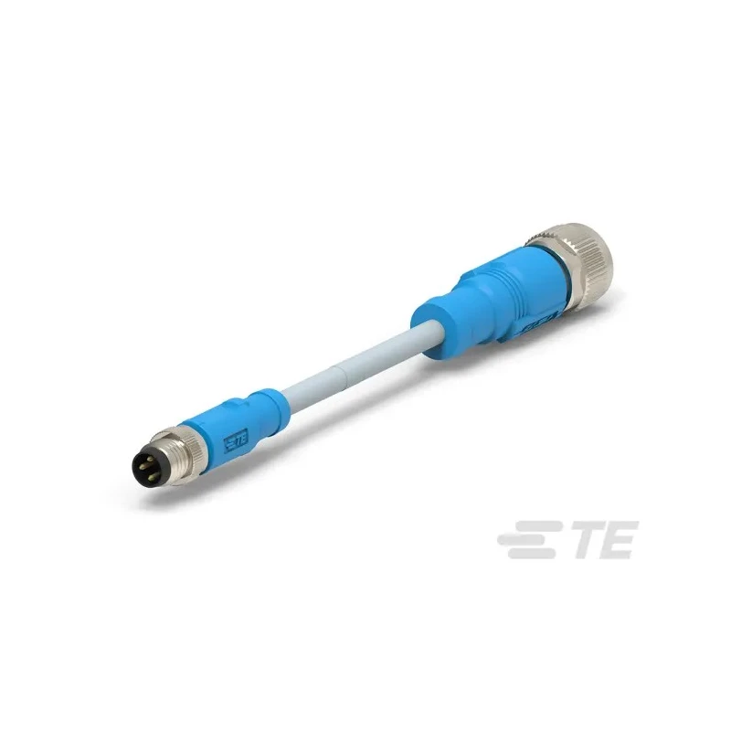 TE Connectivity Sensor Actuator Cable Male 4 Way Straight to Female 4 Way Straight 1m 30V T4052127004-002
